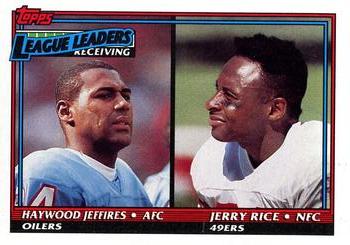 1990 Receiving Leaders (Haywood Jeffires / Jerry Rice)
