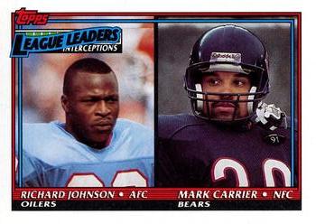 1990 Interceptions Leaders (Richard Johnson / Mark Carrier)