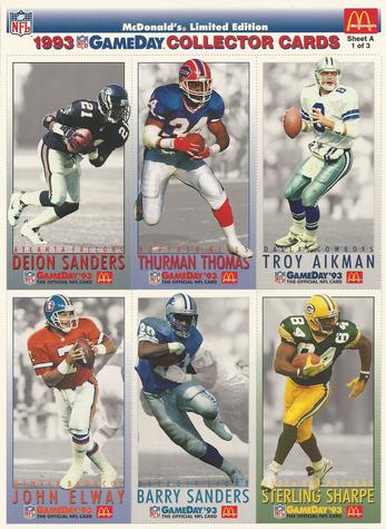 Troy Aikman / John Elway / Barry Sanders / Deion Sanders / Sterling Sharpe /Thurman Thomas