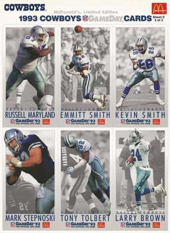 Larry Brown (DB) / Russell Maryland / Emmitt Smith / Kevin Smith (CB) / Mark Stepnoski / Tony Tolbert