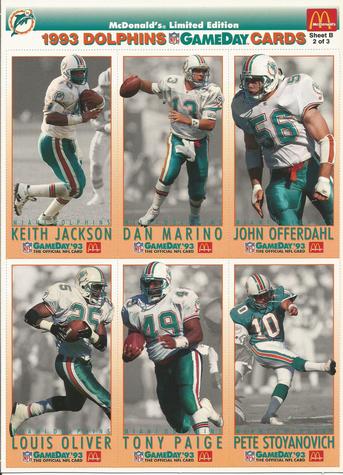 Keith Jackson / Dan Marino / John Offerdahl / Louis Oliver / Tony Paige / Pete Stoyanovich