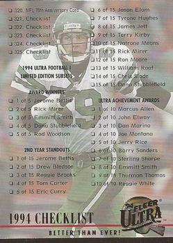 Checklist: 320-325 and Inserts