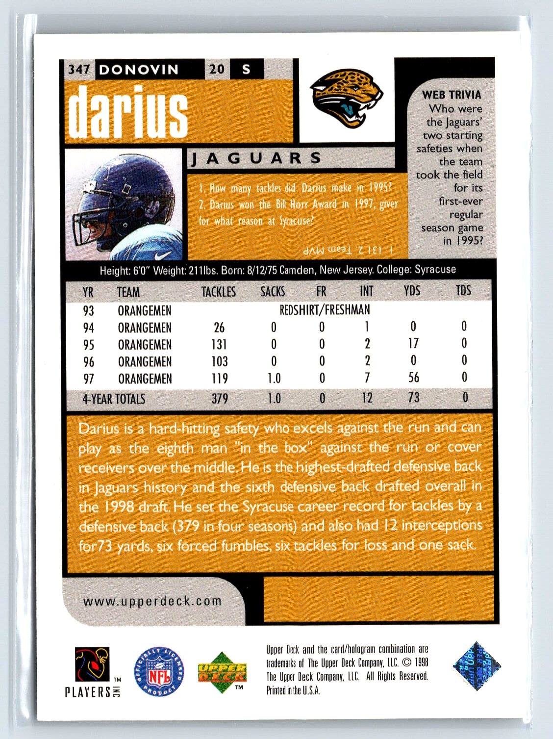 Card back