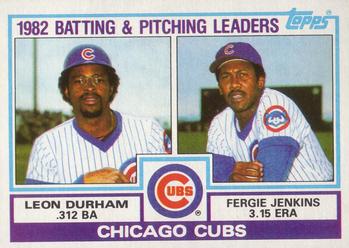 Cubs Leaders / Checklist (Leon Durham / Fergie Jenkins)