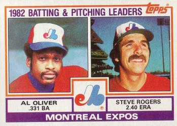Expos Leaders / Checklist (Al Oliver / Steve Rogers)
