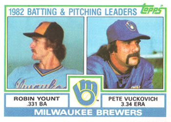 Brewers Leaders / Checklist (Robin Yount / Pete Vuckovich)