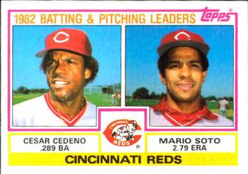 Reds Leaders / Checklist (Cesar Cedeno / Mario Soto)