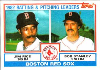 Red Sox Leaders / Checklist (Jim Rice / Bob Stanley)