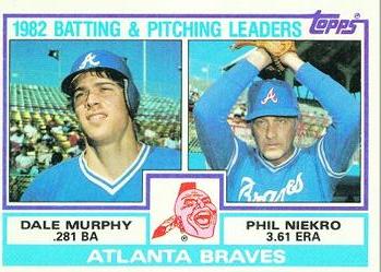 Braves Leaders / Checklist (Dale Murphy / Phil Niekro)