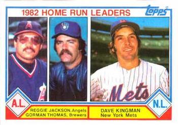 1982 Home Run Leaders (Reggie Jackson / Gorman Thomas / Dave Kingman)