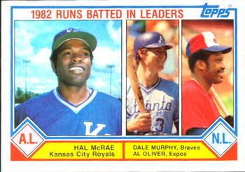 1982 Runs Batted In Leaders (Hal McRae / Dale Murphy / Al Oliver)