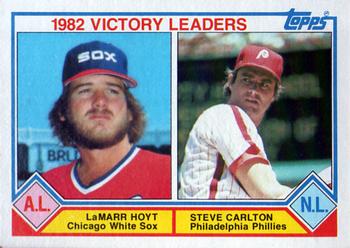 1982 Victory Leaders (LaMarr Hoyt / Steve Carlton)
