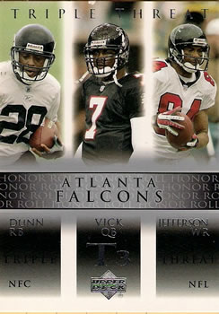 Warrick Dunn / Michael Vick / Shawn Jefferson T3