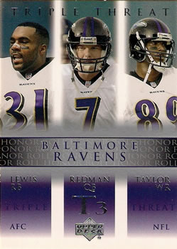 Jamal Lewis / Chris Redman / Travis Taylor T3