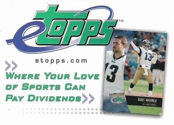 Introducing 2002 eTopps Football (Kurt Warner)