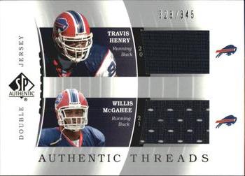 Travis Henry / Willis McGahee MEM, SN345