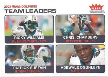Ricky Williams / Chris Chambers / Adewale Ogunleye / Patrick Surtain