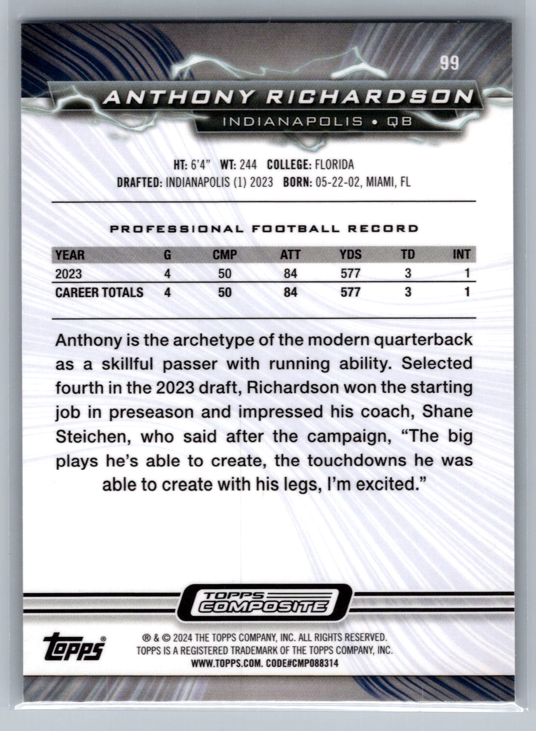 Card back