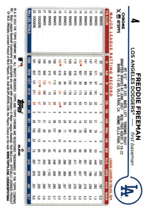 Card back