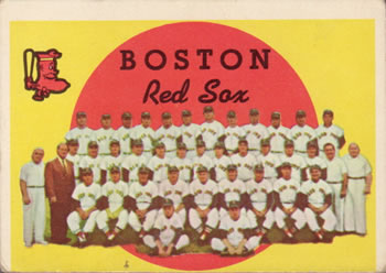 Red Sox Team Card / Third Series Checklist: 177-264