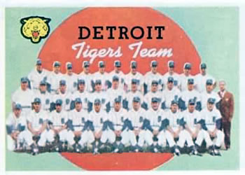 Tigers Team Card / Fifth Series Checklist: 353-429