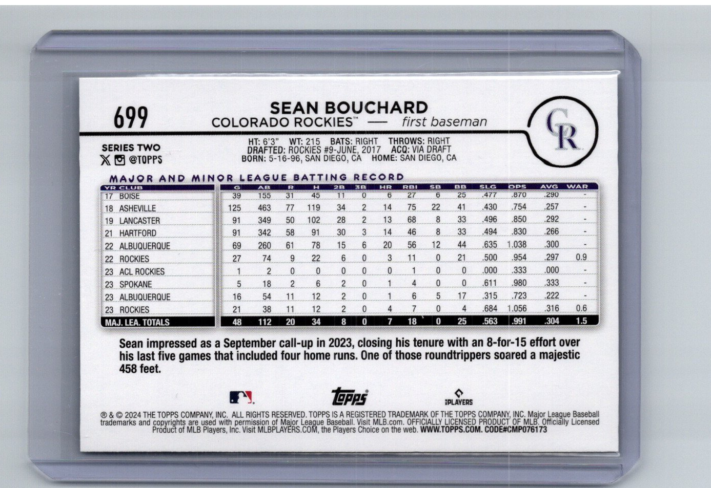 Card back