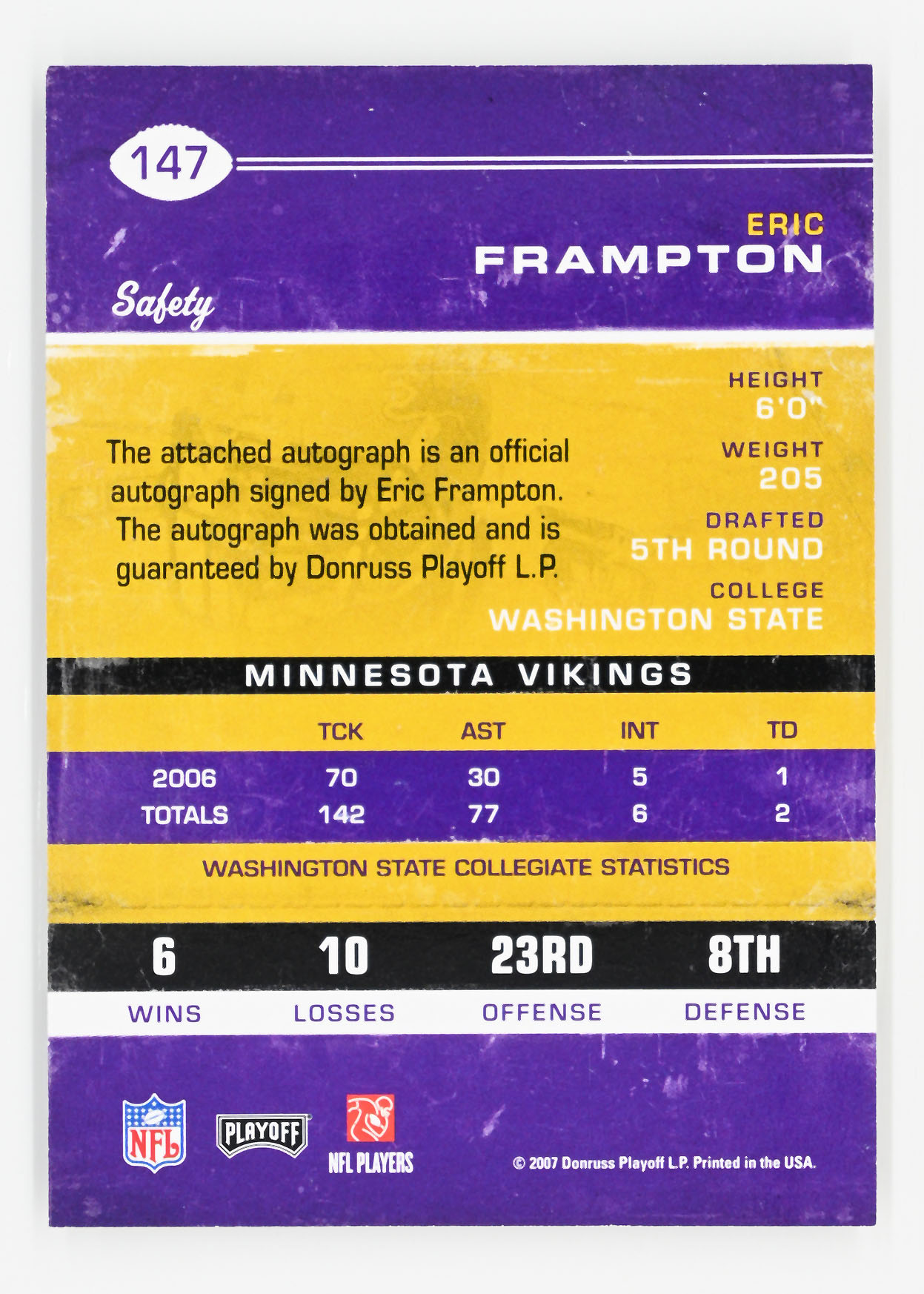 Card back