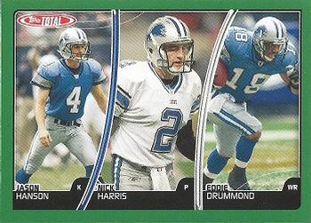 Nick Harris / Jason Hanson / Eddie Drummond