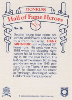 Card back