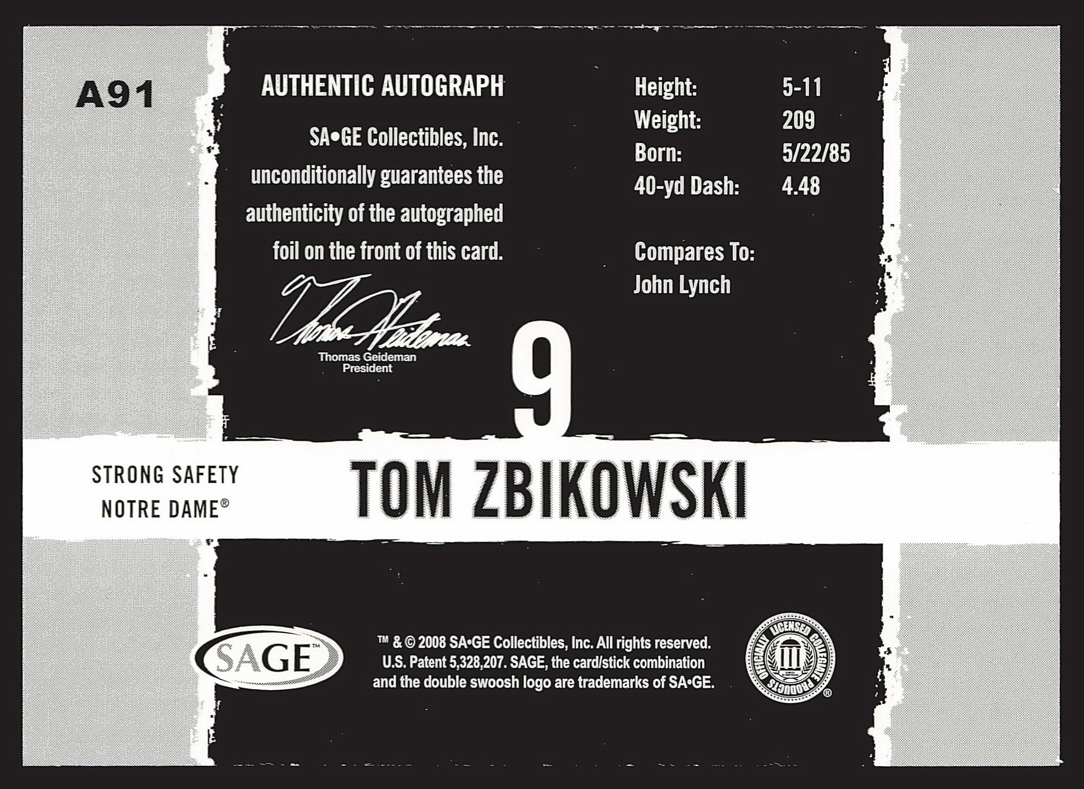 Card back