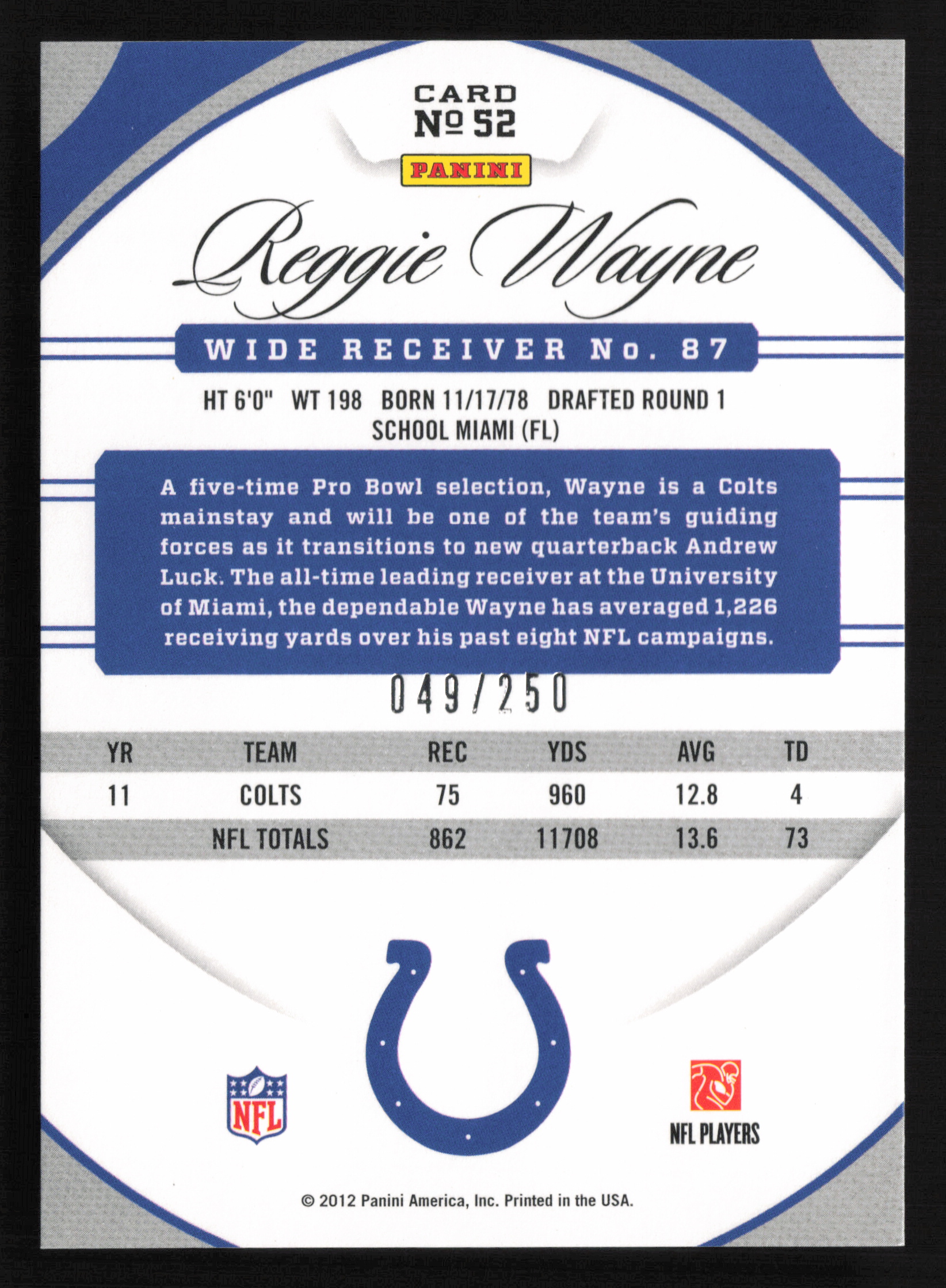 Card back