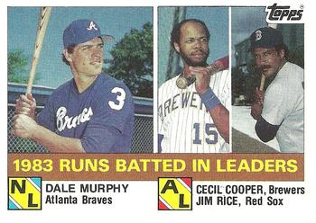 1983 Runs Batted In Leaders (Dale Murphy / Cecil Cooper / Jim Rice)