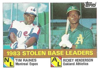1983 Stolen Base Leaders (Tim Raines / Rickey Henderson)