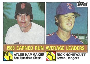 1983 Earned Run Average Leaders (Atlee Hammaker / Rick Honeycutt)