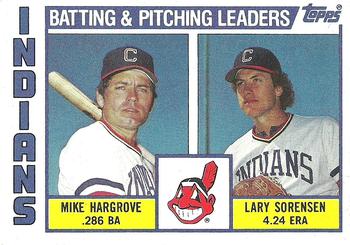 Indians Leaders / Checklist (Mike Hargrove / Lary Sorensen)