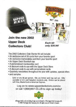 Join The New 2002 Upper Deck Collectors Club!