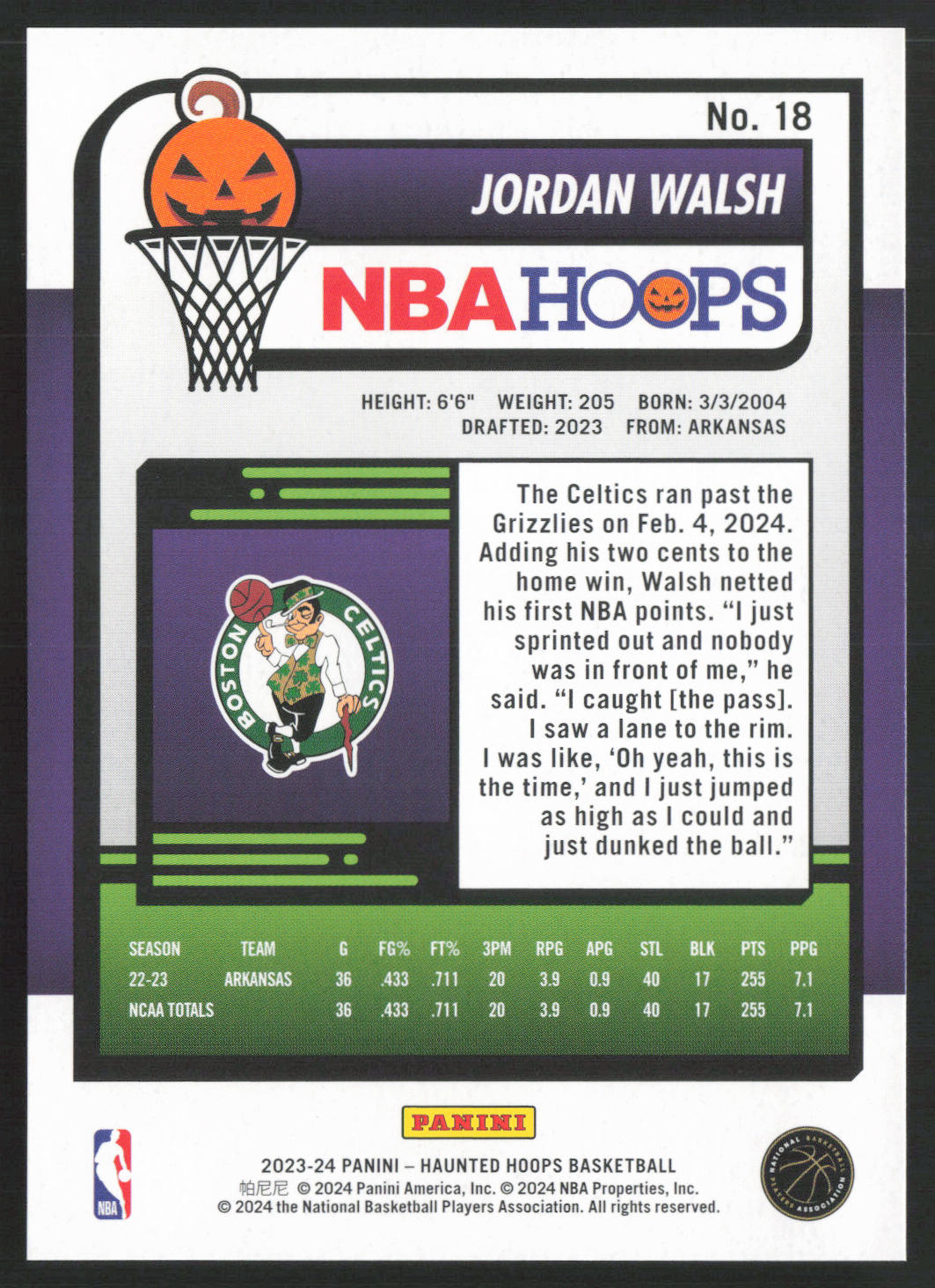 Card back