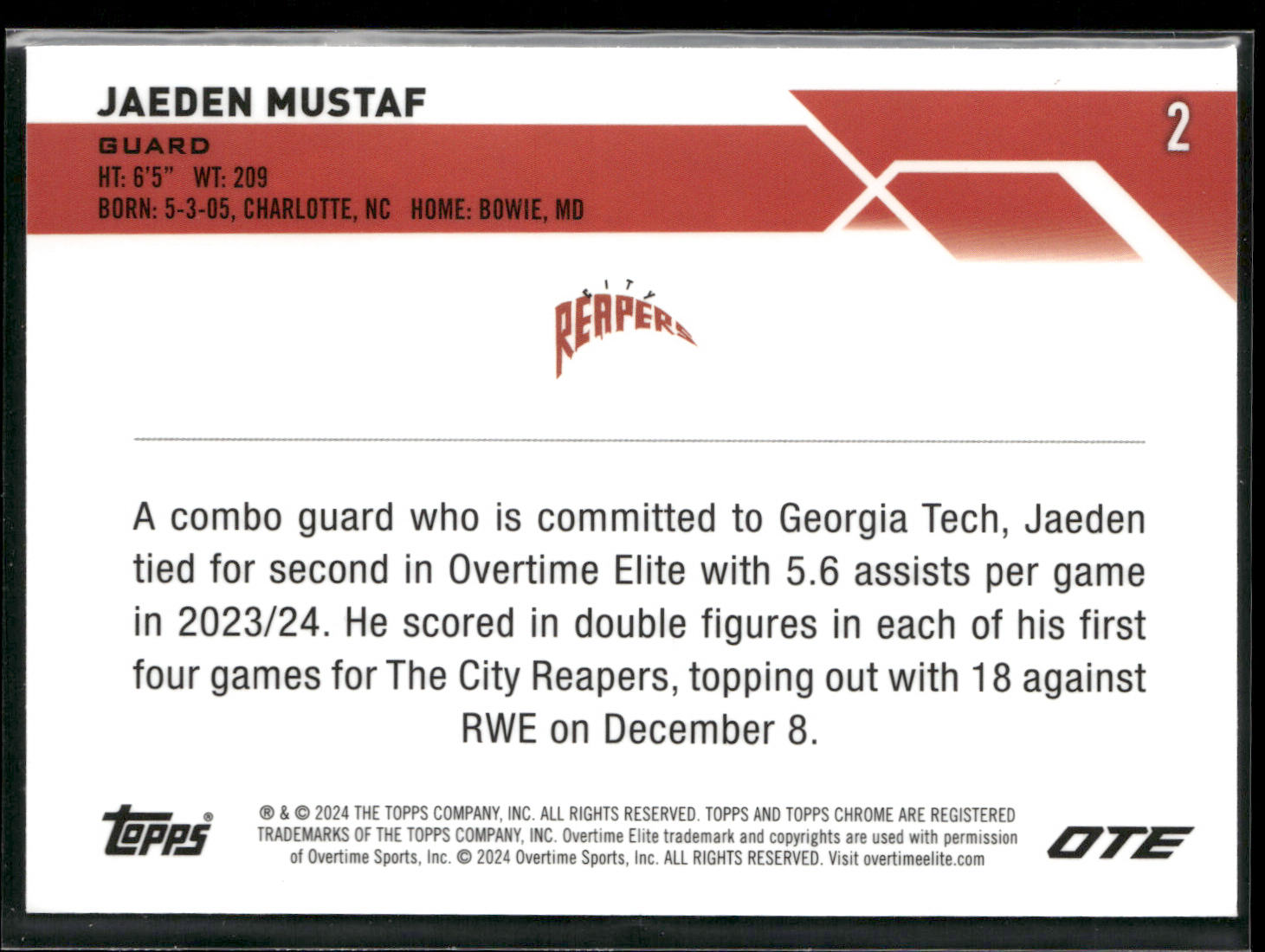 Card back