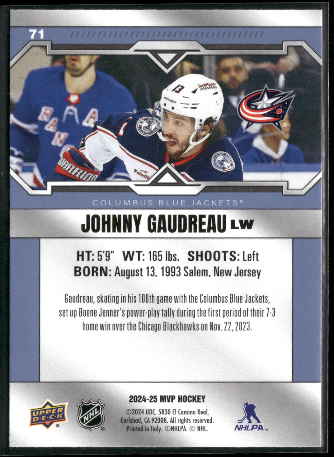 Card back