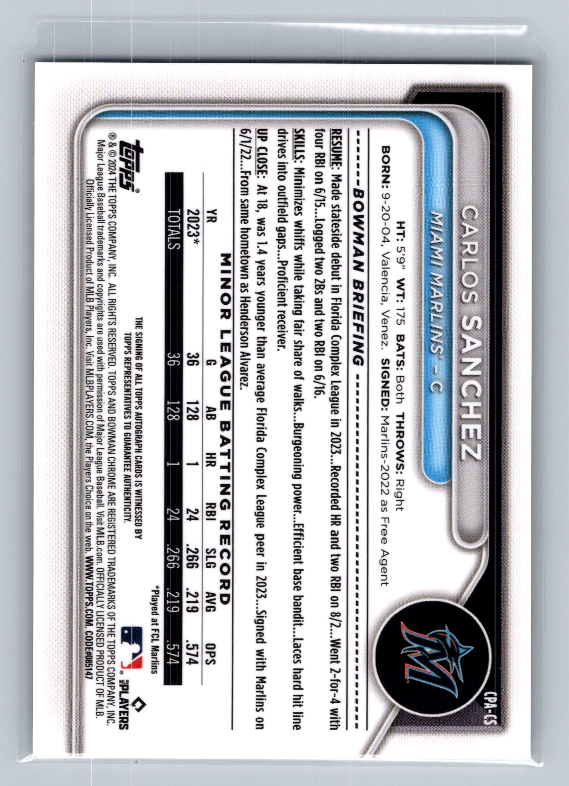 Card back