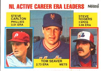 NL Active Career ERA Leaders (Tom Seaver / Steve Carlton / Steve Rogers) ACL