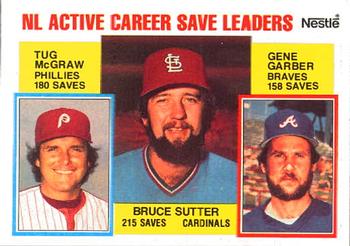 NL Active Career Save Leaders (Bruce Sutter / Tug McGraw / Gene Garber) ACL