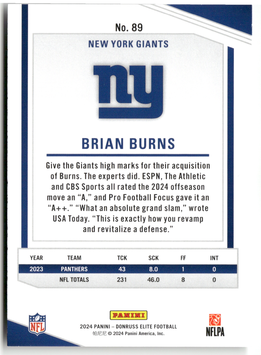 Card back