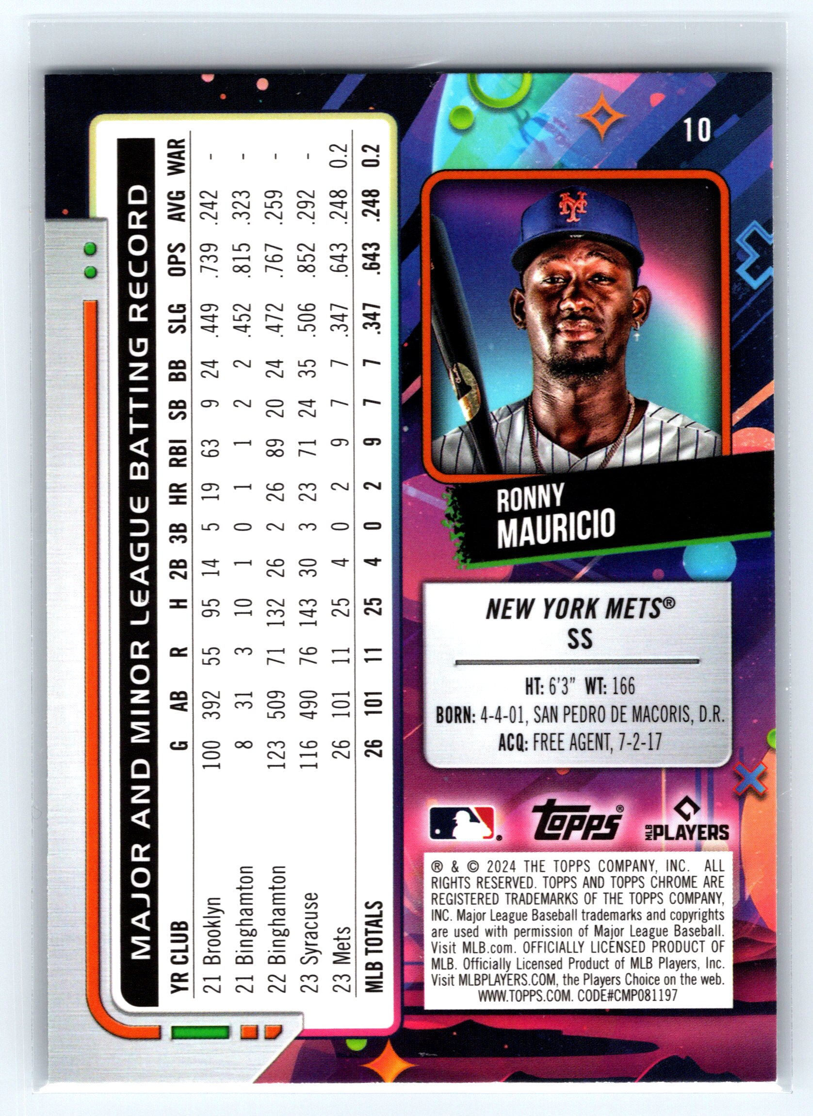 Card back
