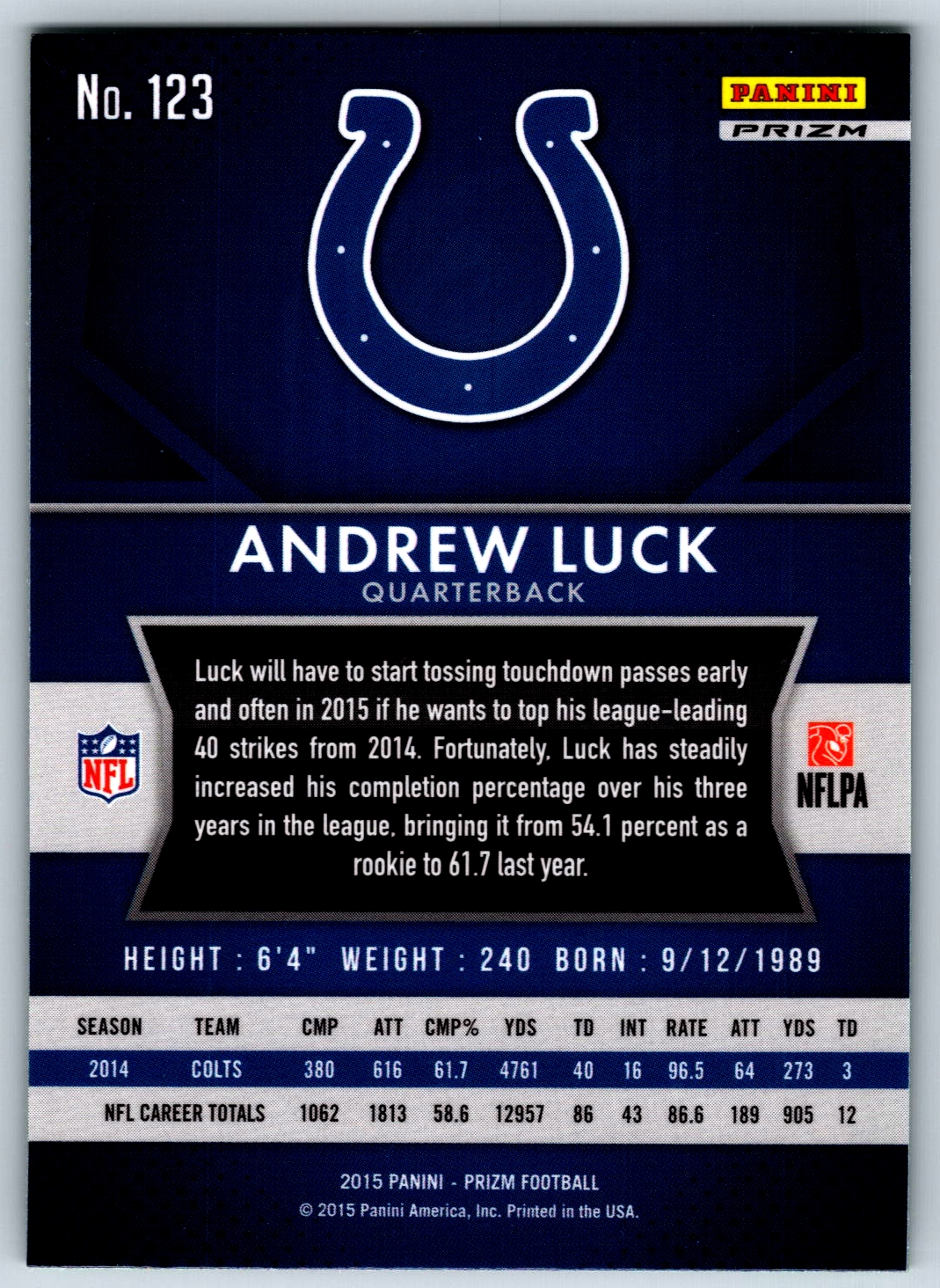 Card back