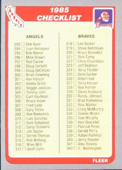 #657 Checklist: Angels / Braves / Astros / Dodgers