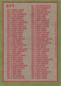 Card back