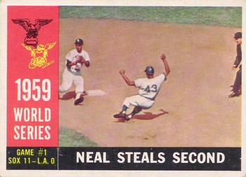 1959 World Series Game #1 - Neal Steals Second