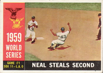 1959 World Series Game #1 - Neal Steals Second