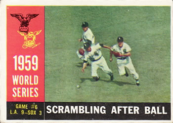 1959 World Series Game #6 - Scrambling After Ball